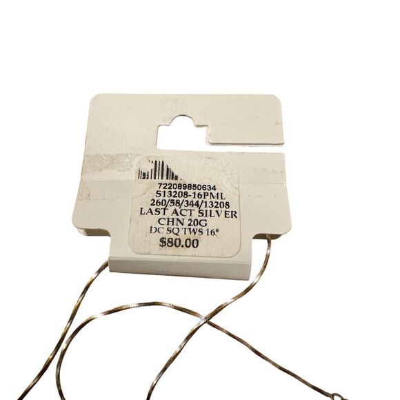 Giani Bernini Sterling Silver 16” box Chain Necklace - Picture 4 of 4